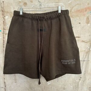 Fear Of God Essentials Shorts Fw22 Off Black